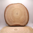 Centre de table : grand rondin de bois 
