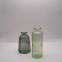Vase moyen linéaire vert