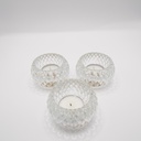 Petit photophore rond transparent 