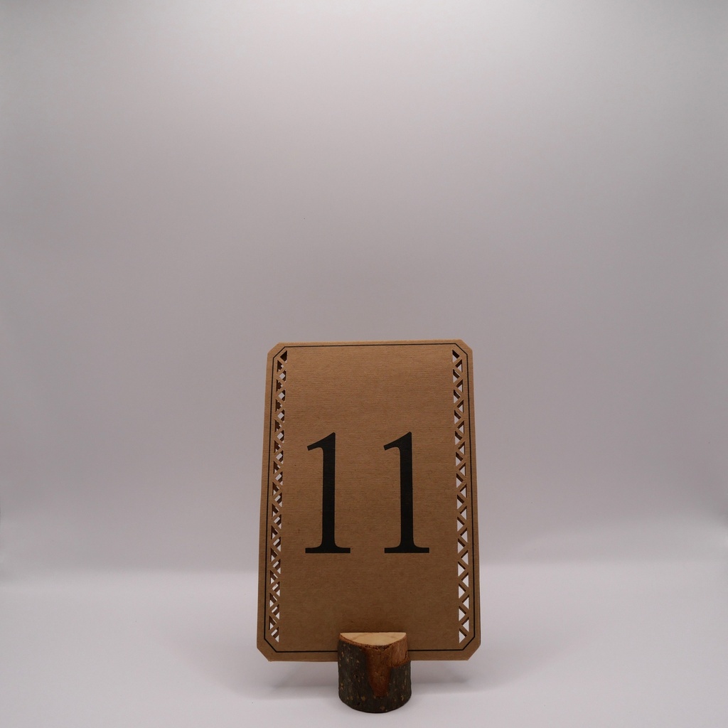 Porte Menu rondin de bois