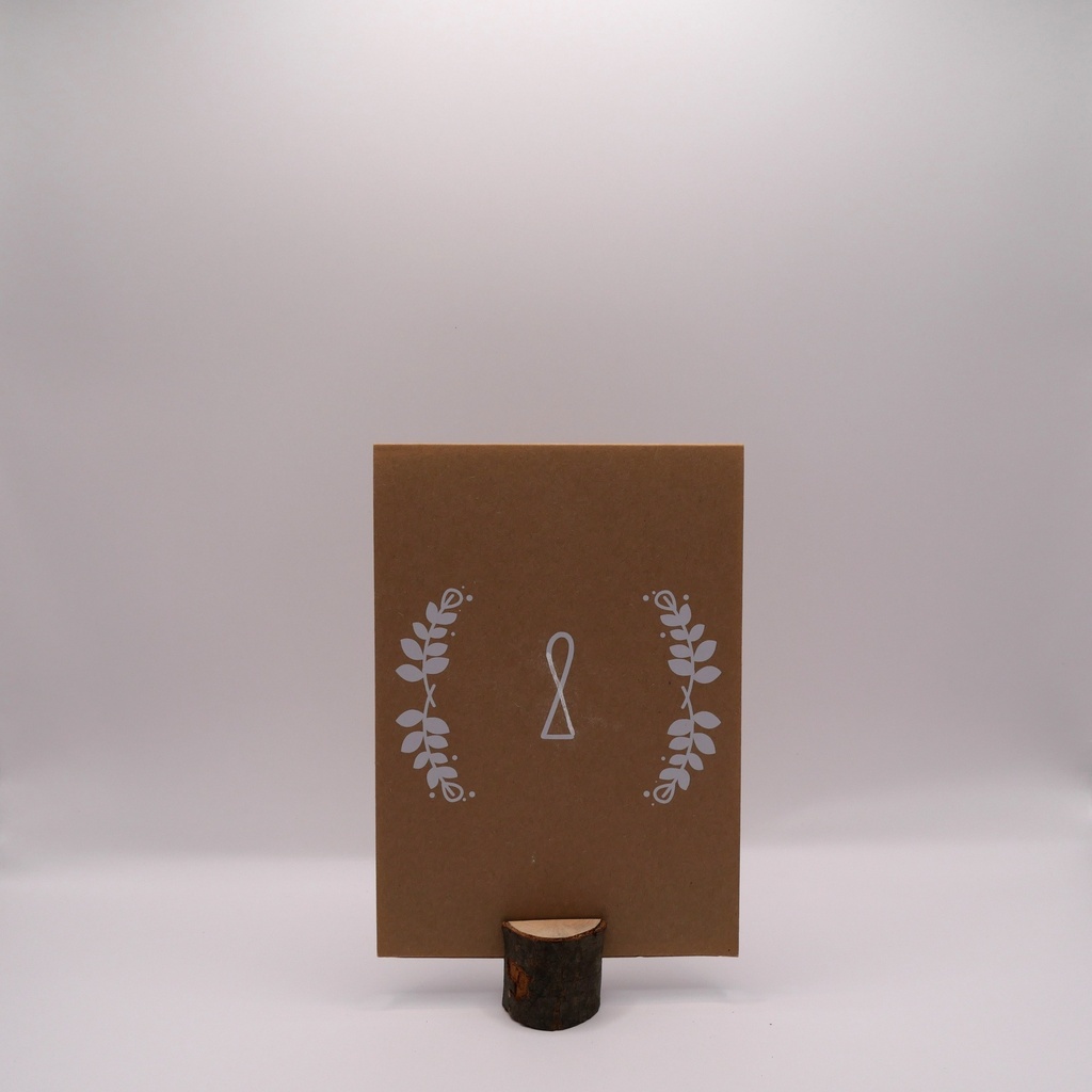 Porte Menu rondin de bois