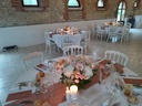chemin de table vieux rose lisse