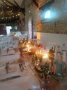 chemin de table lin petite dentelle