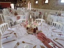 chemin de table vieux rose