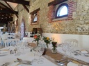 chemin de table lin dentelle fleurs
