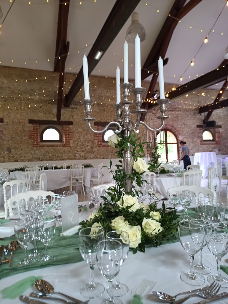 Grand chandelier argent