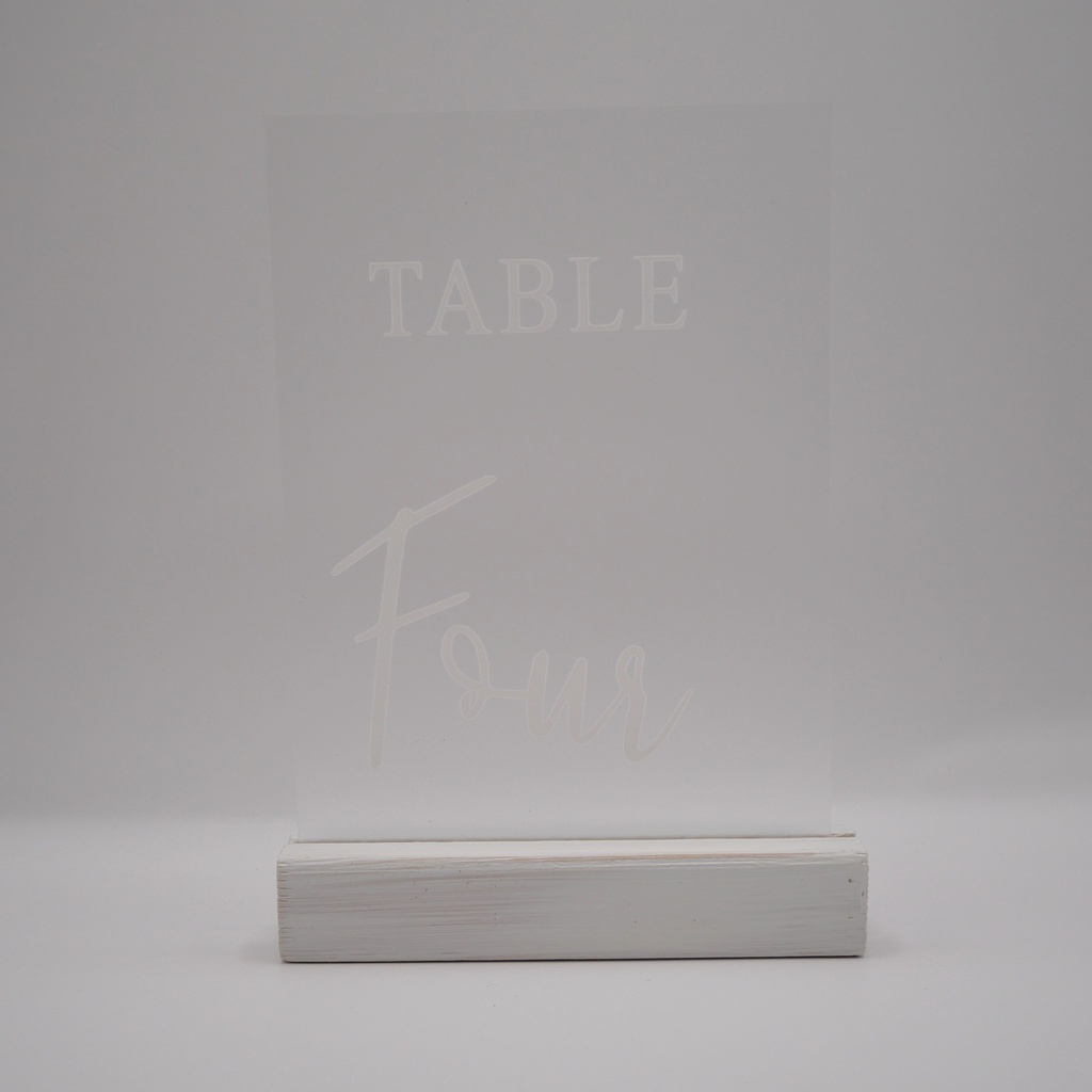 Jeu de numéros de table en anglais 