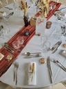 Support menu rondin de bois