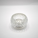 Petit photophore rond transparent 