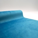 chemin de table turquoise velours