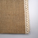 chemin de table lin petite dentelle