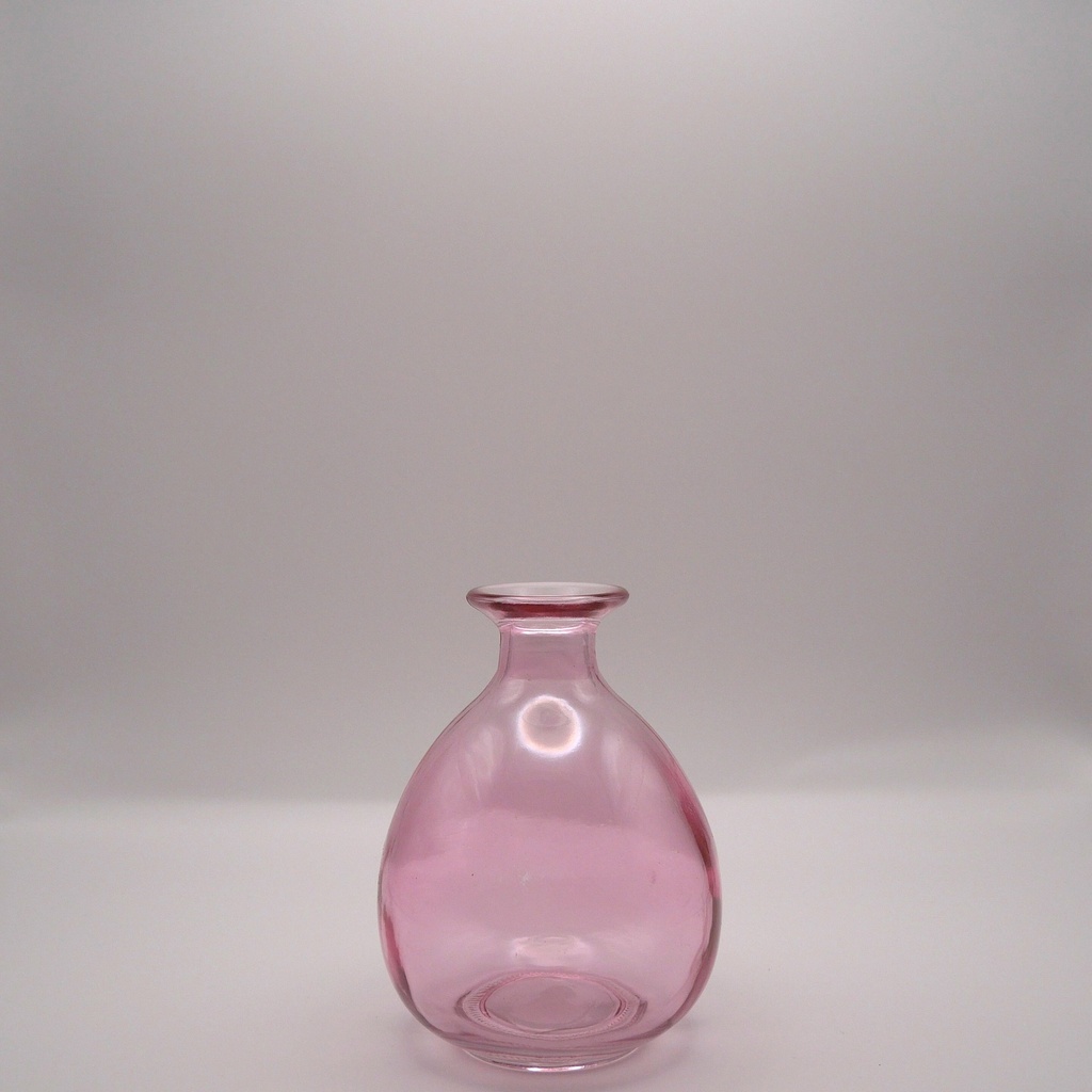 Vase rose bombé