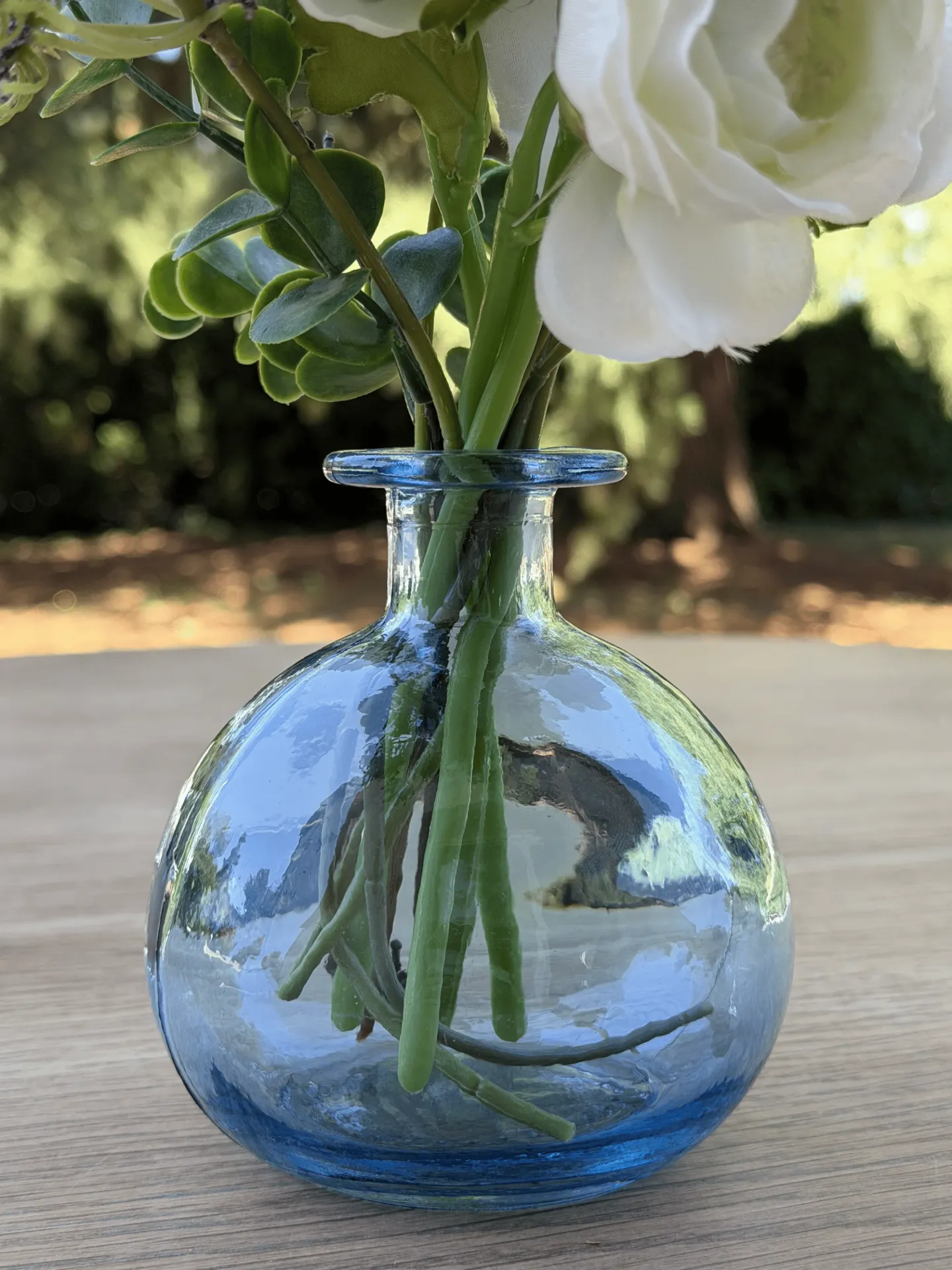 Vase bombé bleu