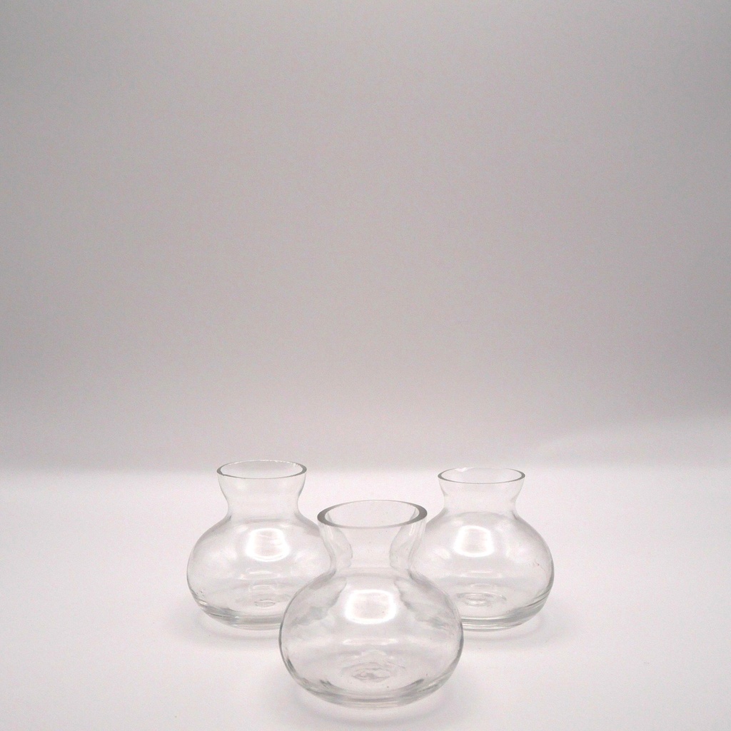 Mini vase transparent bombé