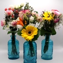 Trio de vases bleus style Grec