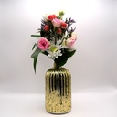 Vase doré brillant 