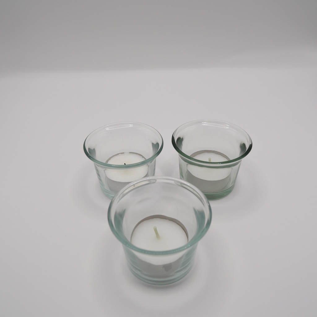 Petit photophore transparent 