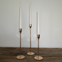 Trio de bougeoirs Dorés