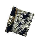 Chemin de table bleu avec palmiers 