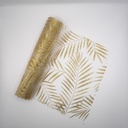 Chemin de table palmiers dorés