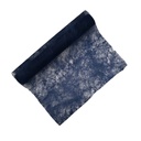 Chemin de table fibre d'abaca bleu marine