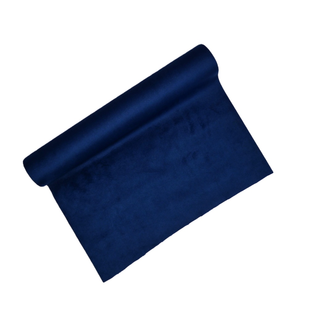 Chemin de table bleu roi velours