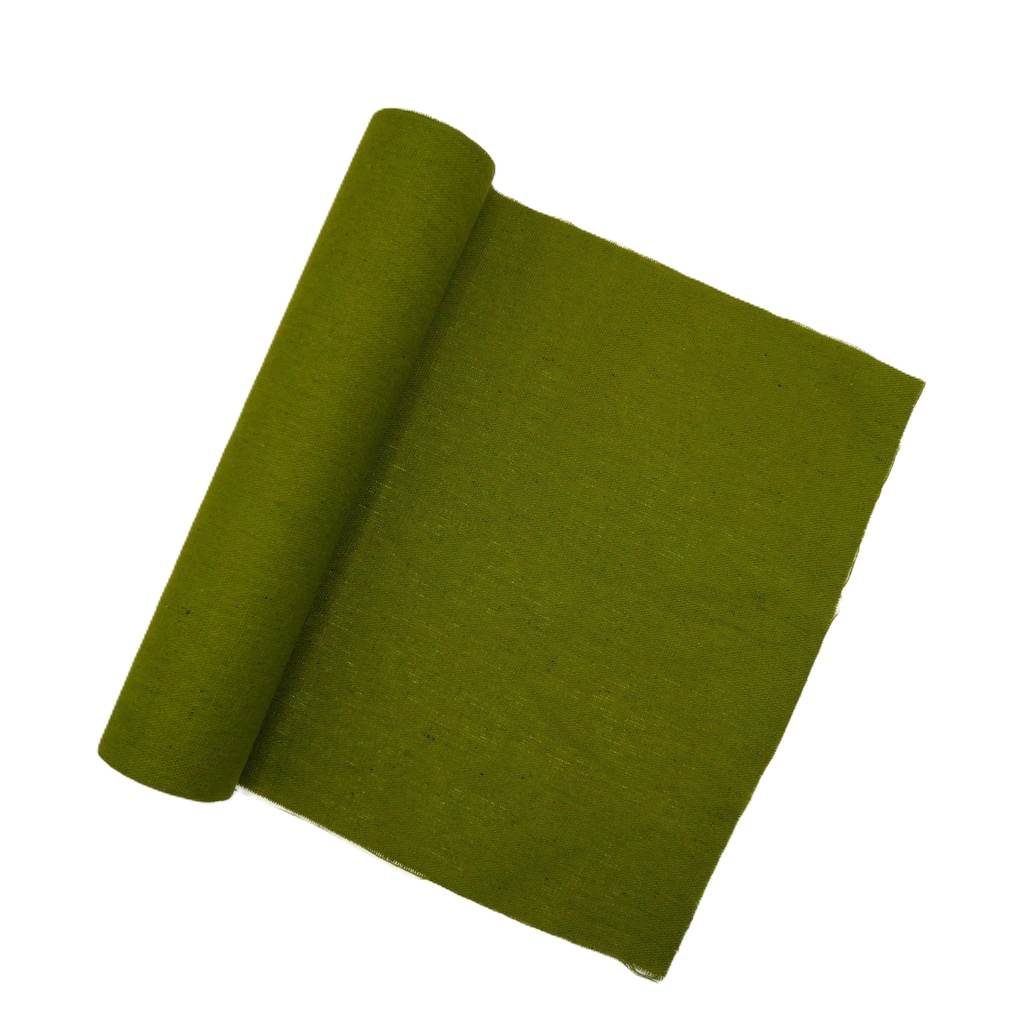 Chemin de table vert olive