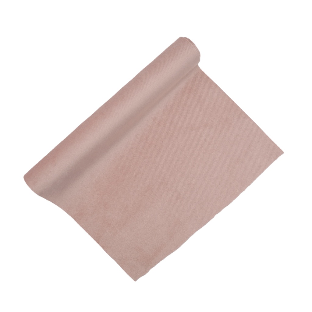 Chemin de table velours rose 
