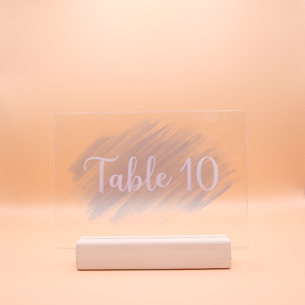 Jeu de numéros de table bleus