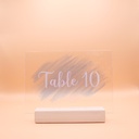 Jeu de numéros de table bleus