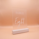 Jeu de numéros de table en anglais 