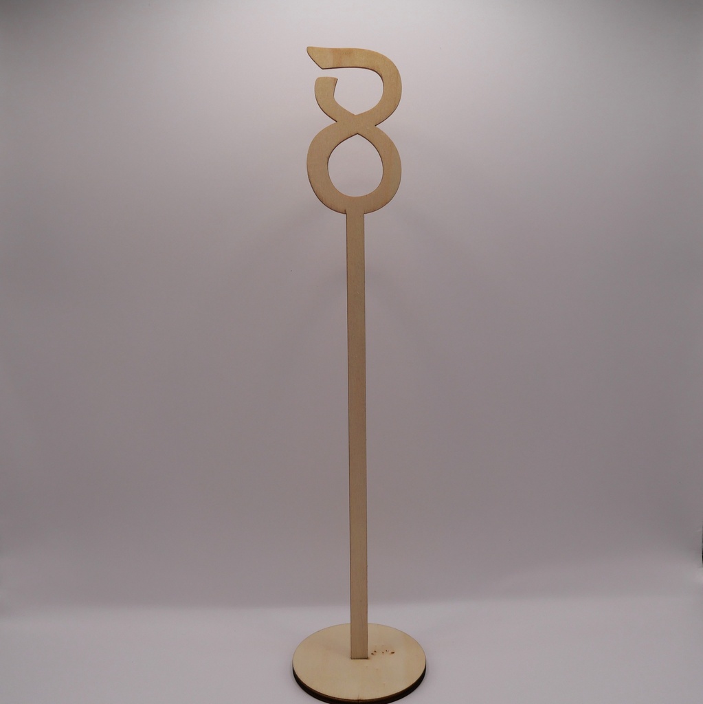 Jeu de numéros de table hauts