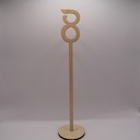 Jeu de numéros de table hauts