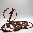 Jeu de numéros de table ronds