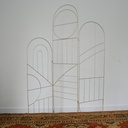 Paravent métal doré