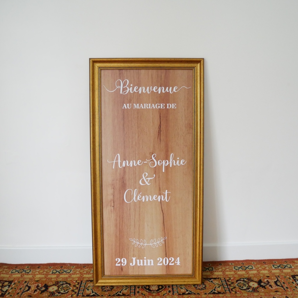 Panneau de bienvenue 