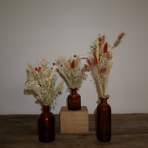 Trio vases terracotta