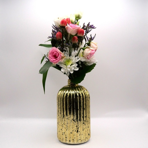 Vase doré brillant 