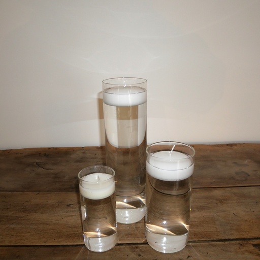 Trio bougeoirs à bougies flottantes 