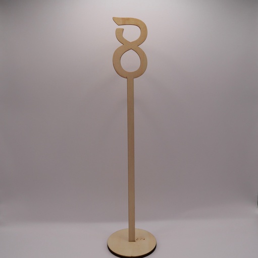 Jeu de numéros de table hauts