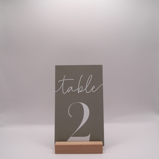 Jeu de numéros de table verts sauge